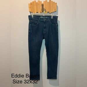 Eddie Bauer Slim Straight Dark Indigo Jeans